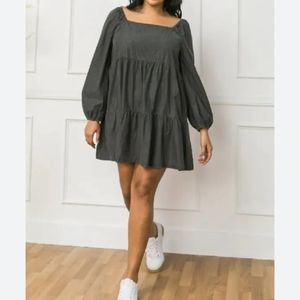 Flying Tomato Mini Dress Darling Grey 2X
